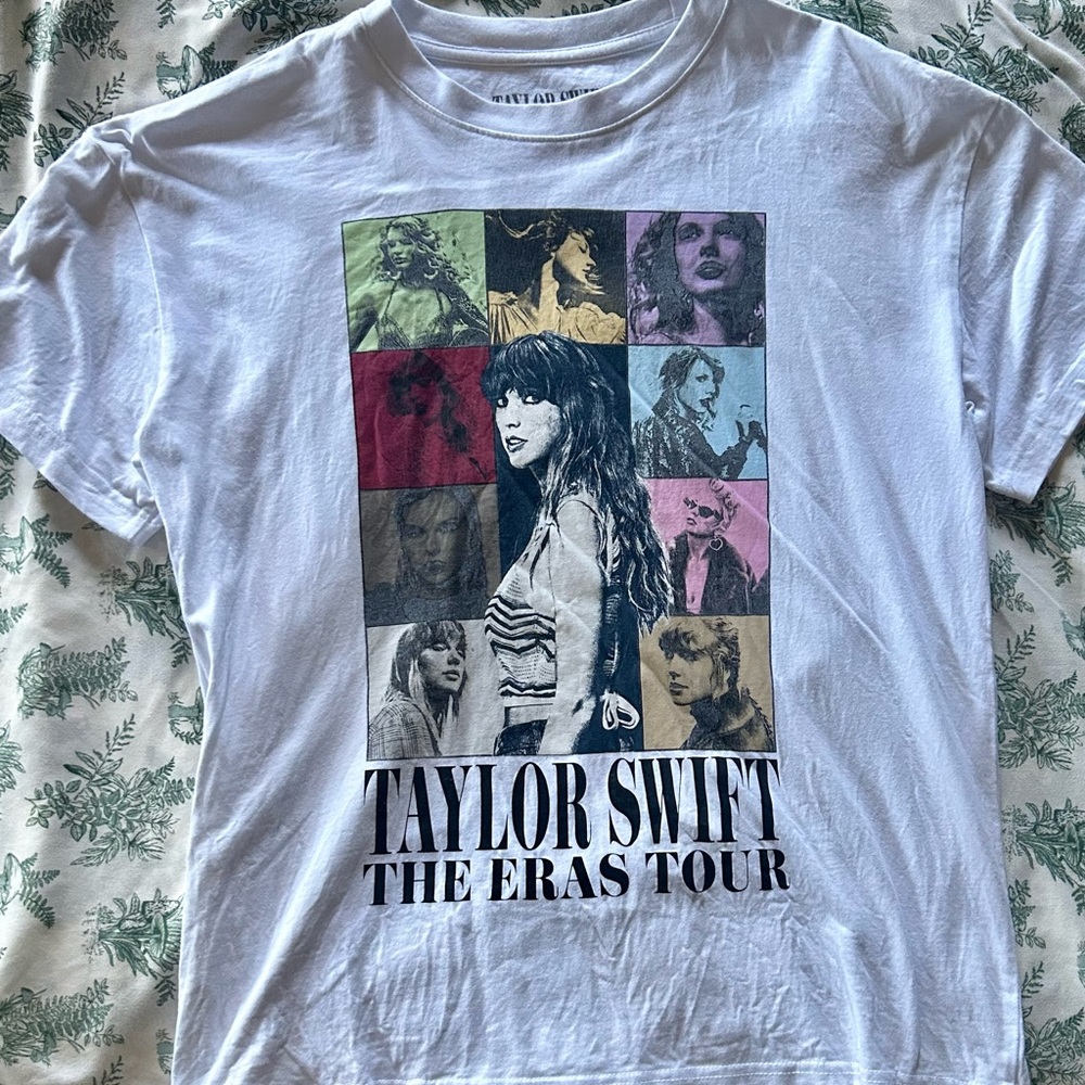 Taylor Swift The Eras Tour White Graphic T-Shirt